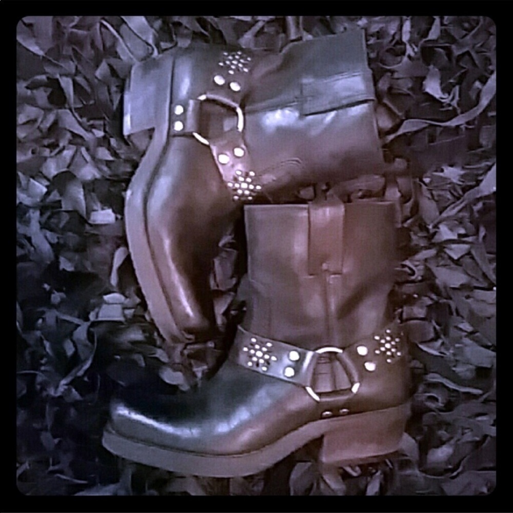 PENNY ❤️ kenny moto black boots. P/1082/20